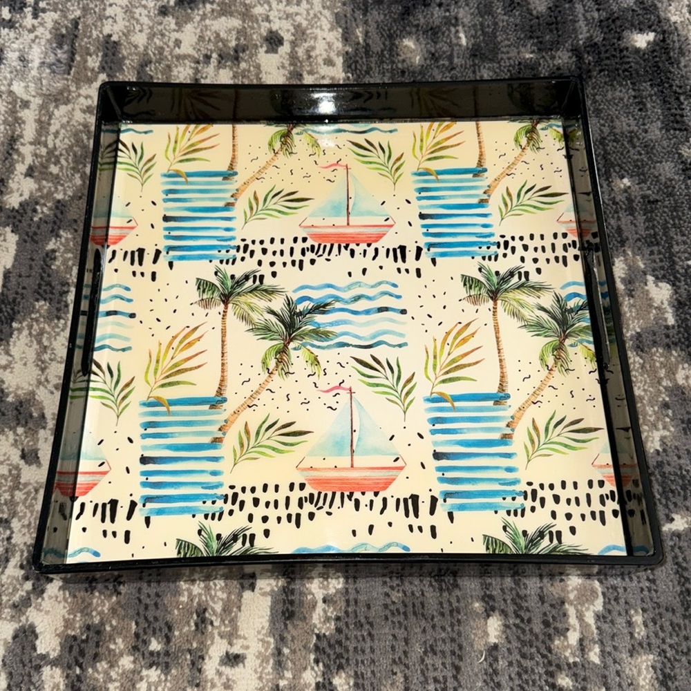 Beach Themed Coffee Table Tray